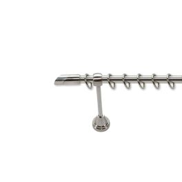16 mm Inox 1 soros Fém Függönykarnis garnitúra